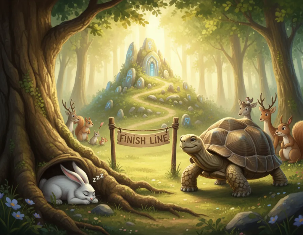 Ormanın En Hızlı Tavşanı ve Sabırlı Kaplumbağa: Gerçek Güç Ne?