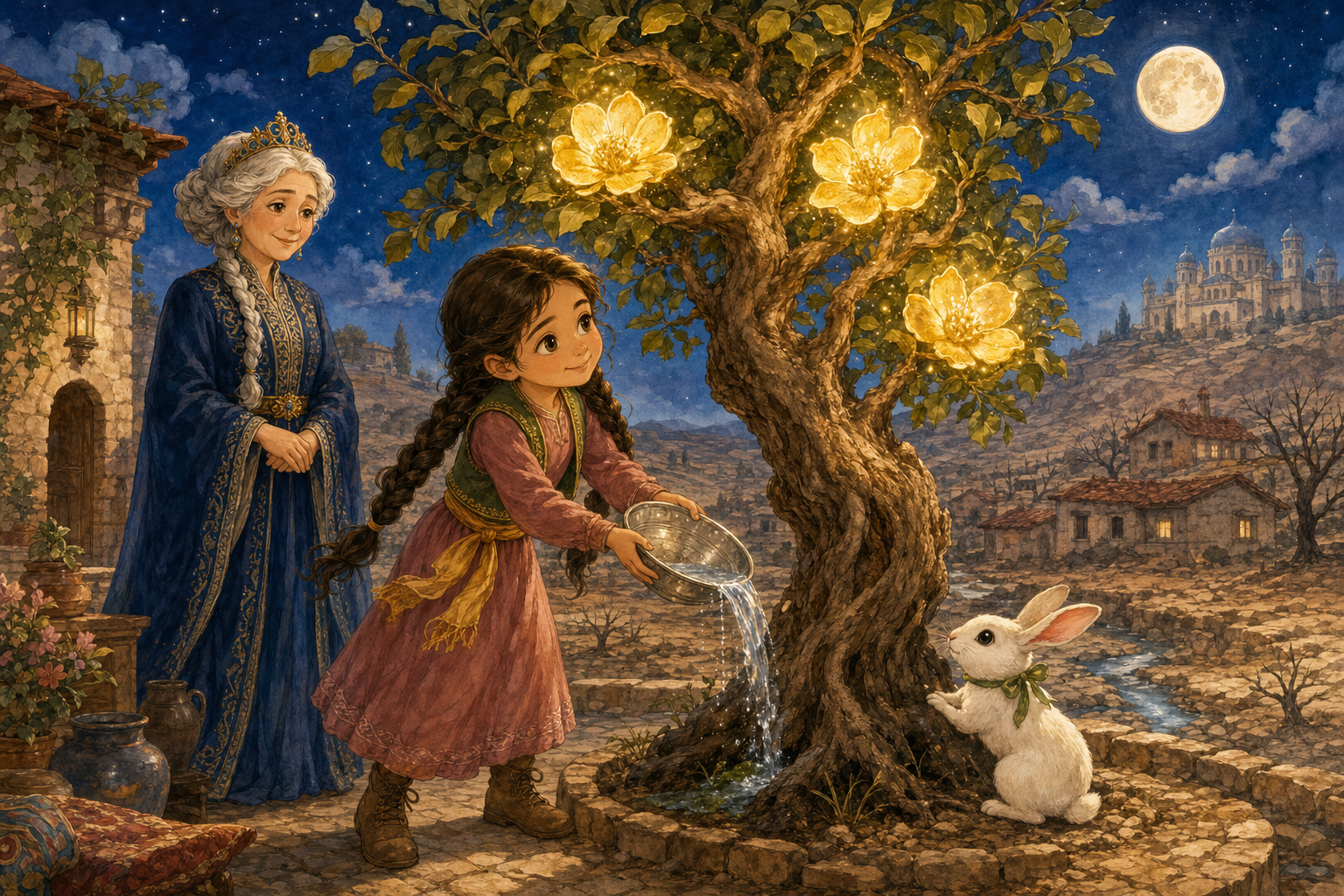 Nehir ve Ayva Ağacının Üç Dileği: Altın Kalbin Klasik Masalı