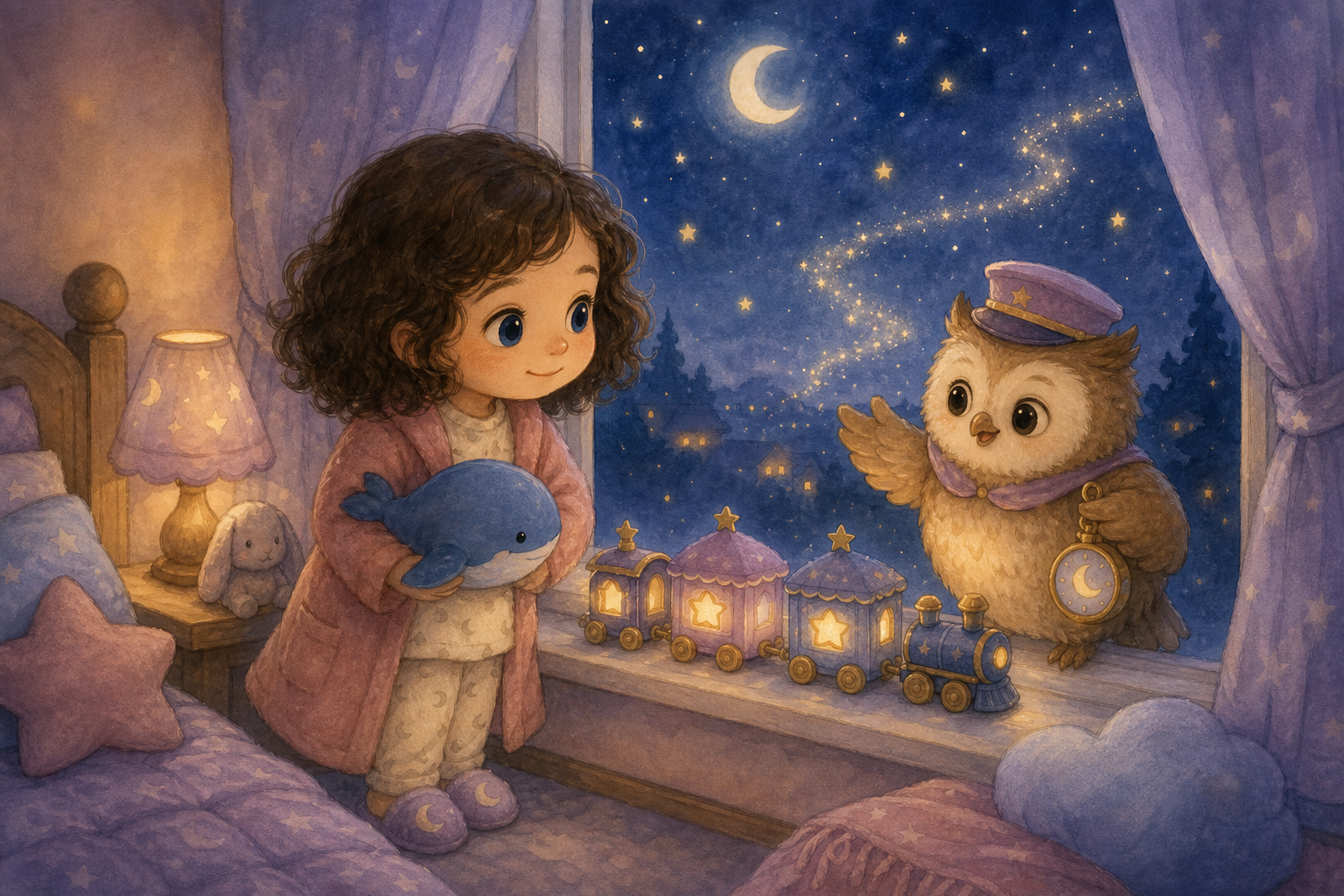 Lina ve Uykucu Yıldız Treni: Sakin Bir Gece Masalı