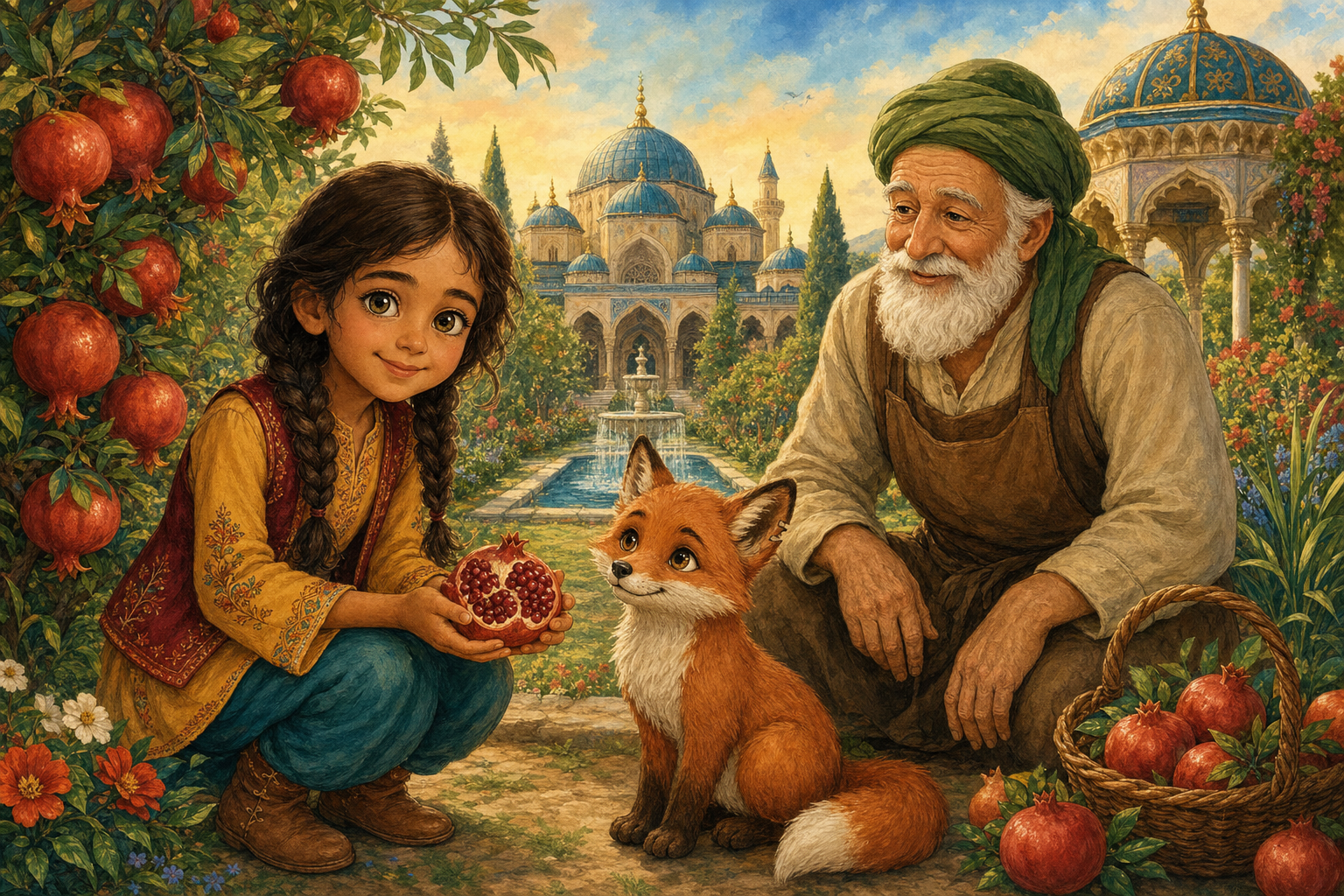 Melek ve Üç Nar Tanesi: Adil Kalbin Klasik Masalı