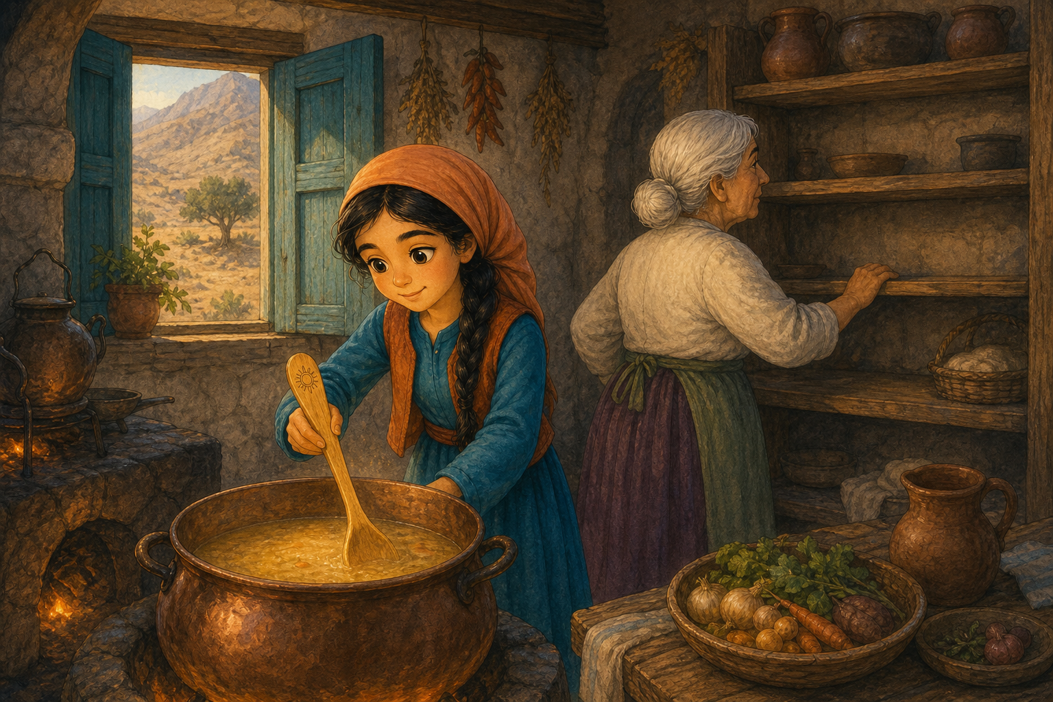 İnci ve Safran Kaşık: Bereketli Hanın Klasik Masalı — görsel 1