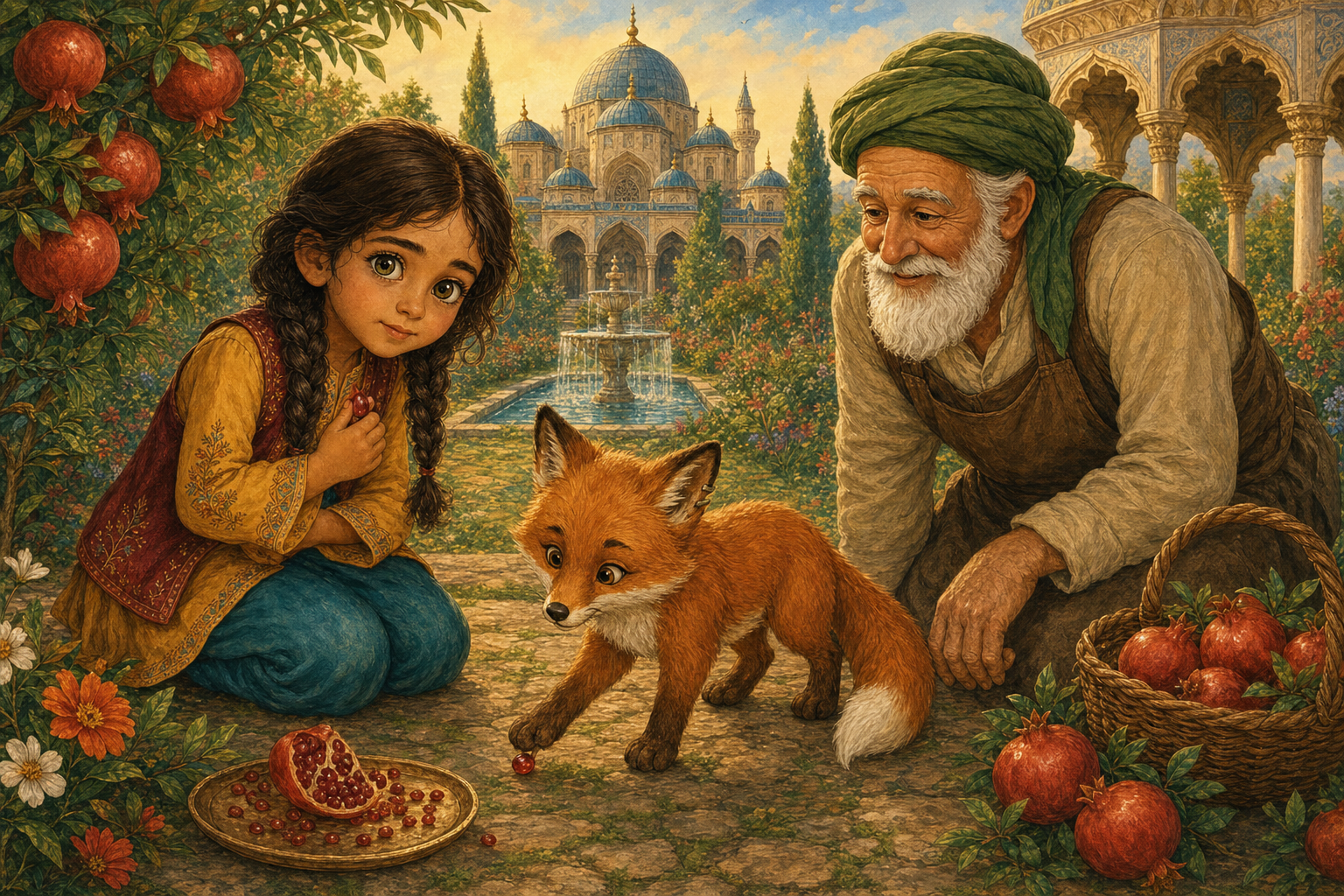 Melek ve Üç Nar Tanesi: Adil Kalbin Klasik Masalı — görsel 3