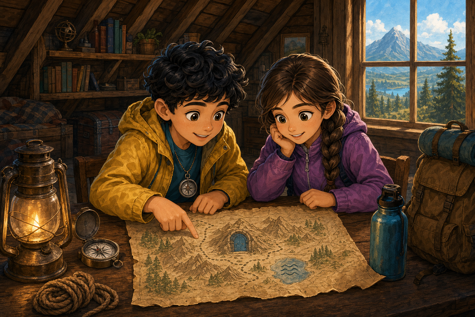 Eren ve Yankı Dağı'nın Gizli Geçidi: Macera Masalı — görsel 1