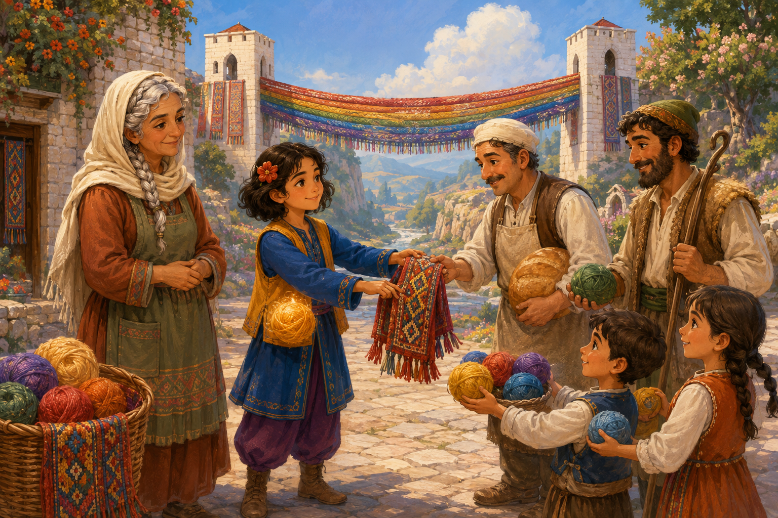 Nergis ve Kehribar İplik: Sökülen Gökkuşağı Köprüsünün Klasik Masalı — görsel 3