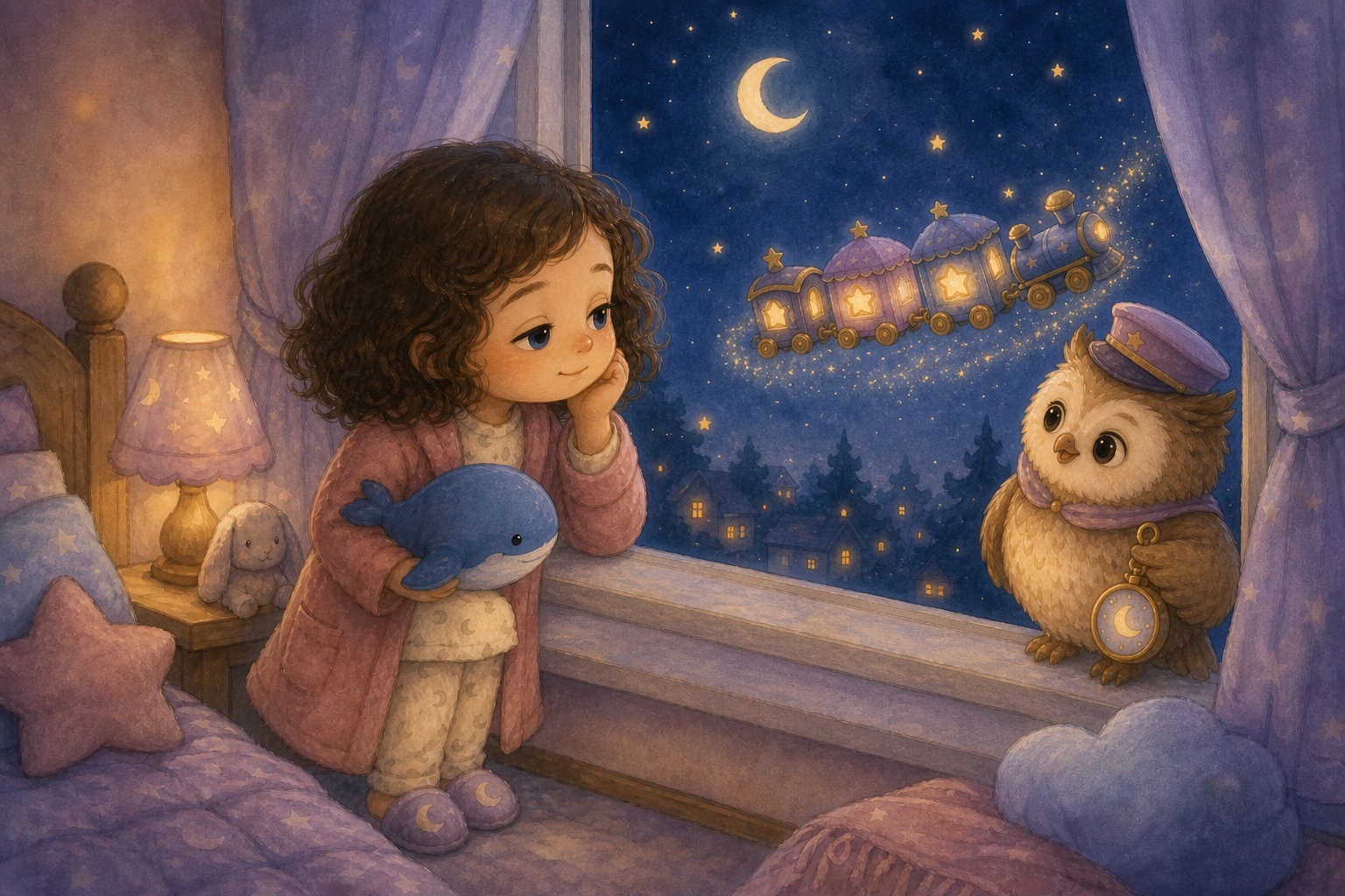 Lina ve Uykucu Yıldız Treni: Sakin Bir Gece Masalı — görsel 5