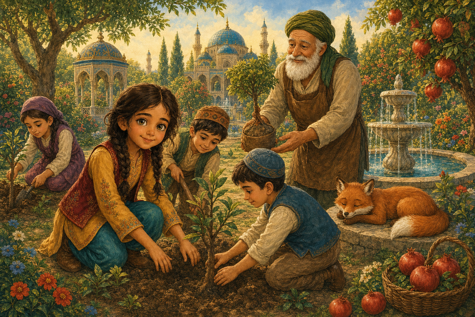 Melek ve Üç Nar Tanesi: Adil Kalbin Klasik Masalı — görsel 6