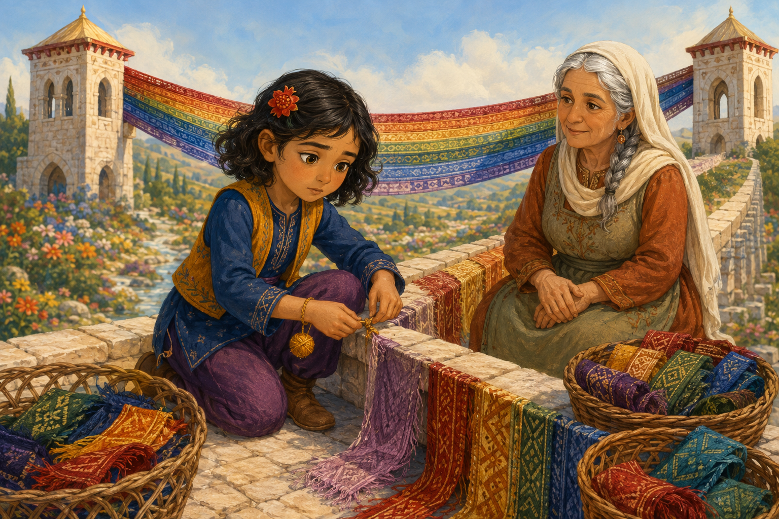 Nergis ve Kehribar İplik: Sökülen Gökkuşağı Köprüsünün Klasik Masalı — görsel 2