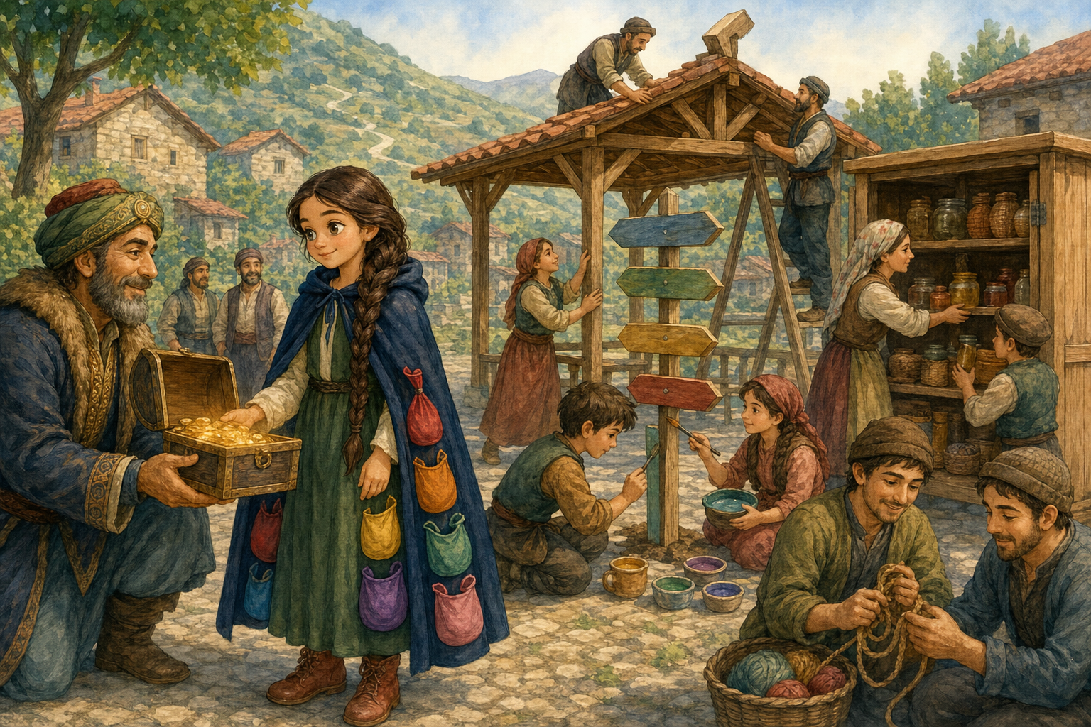 Seher ve Yedi Cepli Pelerin: Kayıp Yolcuların Klasik Masalı — görsel 5