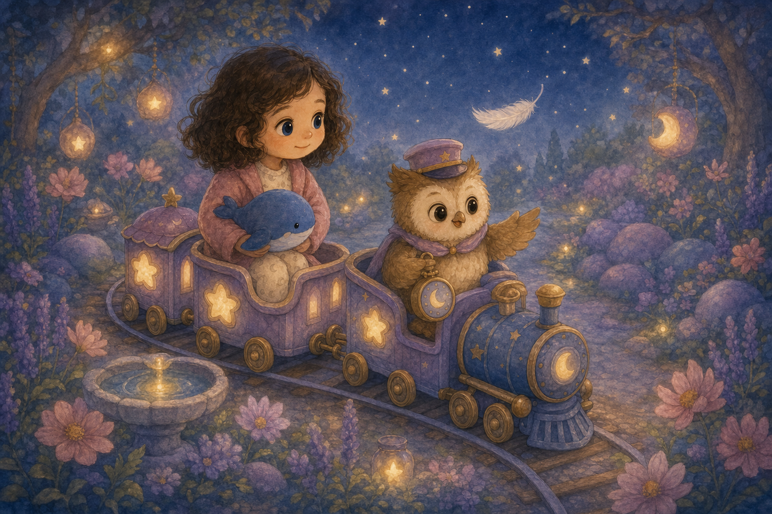 Lina ve Uykucu Yıldız Treni: Sakin Bir Gece Masalı — görsel 2