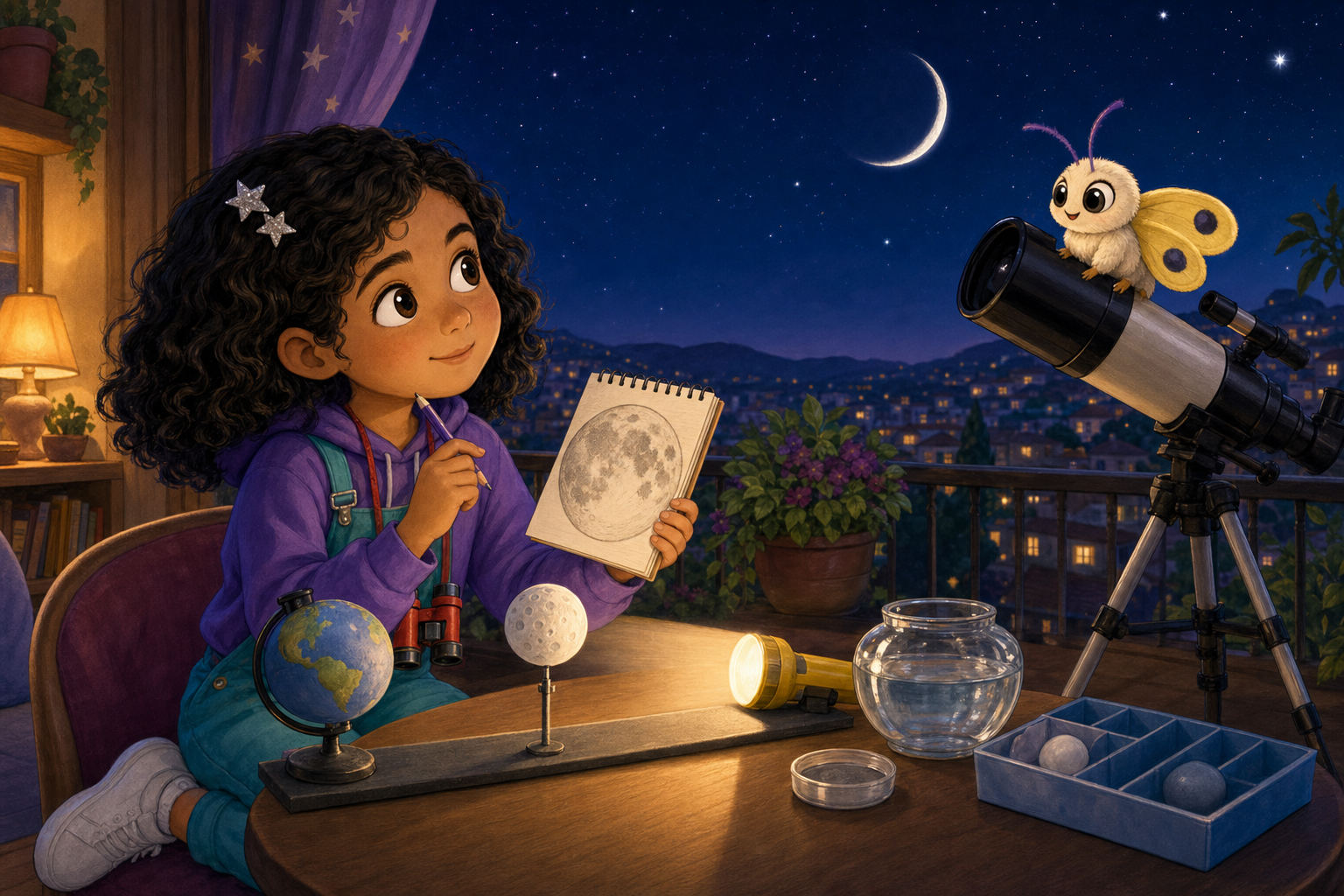 Maya ile Pırpır: Ay Neden Şekil Değiştirir? — görsel 1