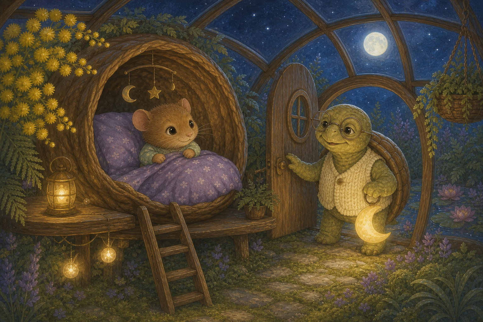 Yumo ve Gece Serasının Uykucu Yaprakları — görsel 1