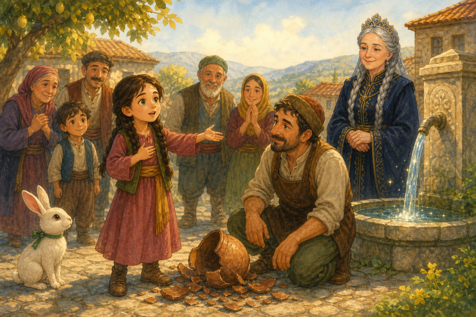 Nehir ve Ayva Ağacının Üç Dileği: Altın Kalbin Klasik Masalı — görsel 3