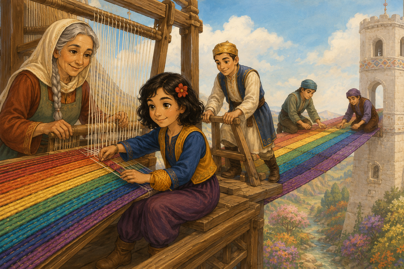 Nergis ve Kehribar İplik: Sökülen Gökkuşağı Köprüsünün Klasik Masalı — görsel 4