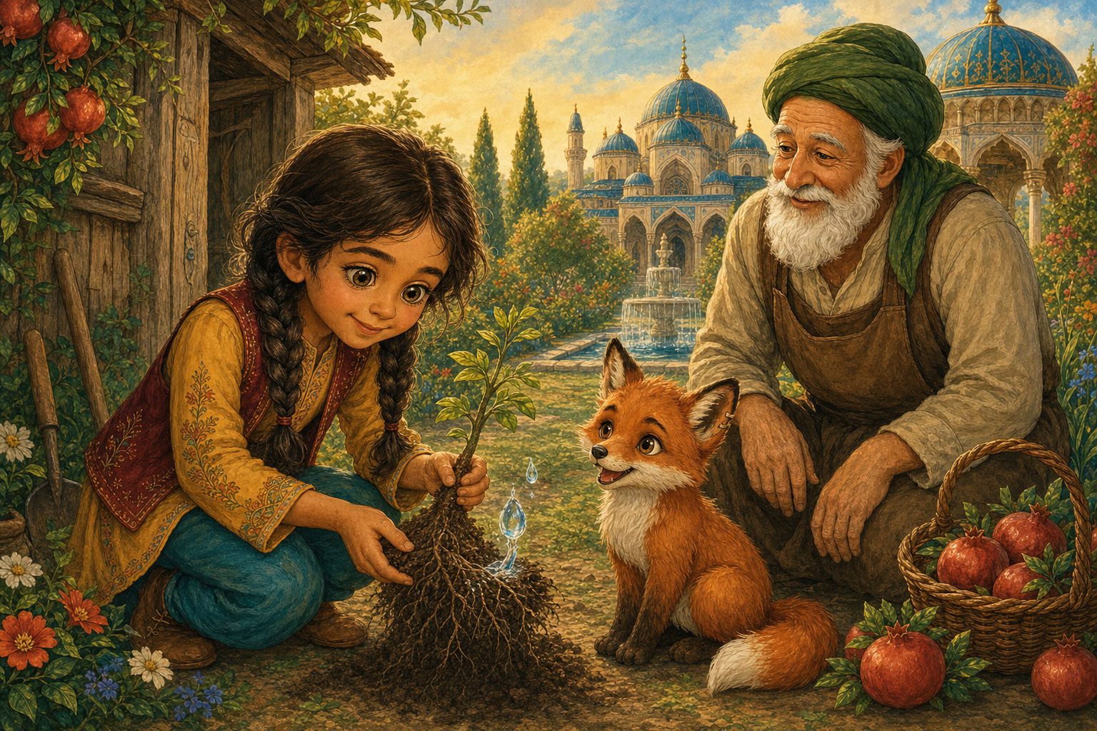 Melek ve Üç Nar Tanesi: Adil Kalbin Klasik Masalı — görsel 2